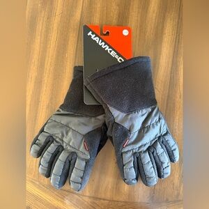 Hawke & Co. Fleece Carbon Grey/Black Gloves size S/M - NWT